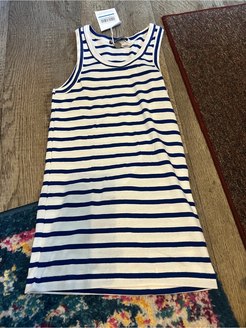 NWT petit best way Striped Sleeveless dress size xs/14